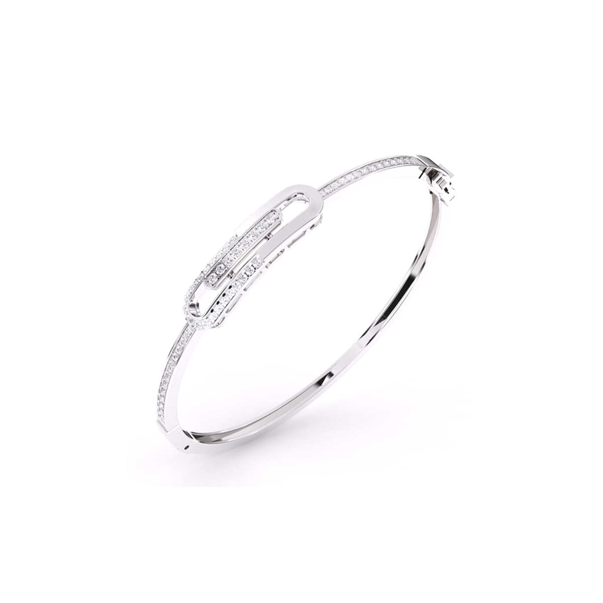 Stylish Diamond Bangle Bracelet